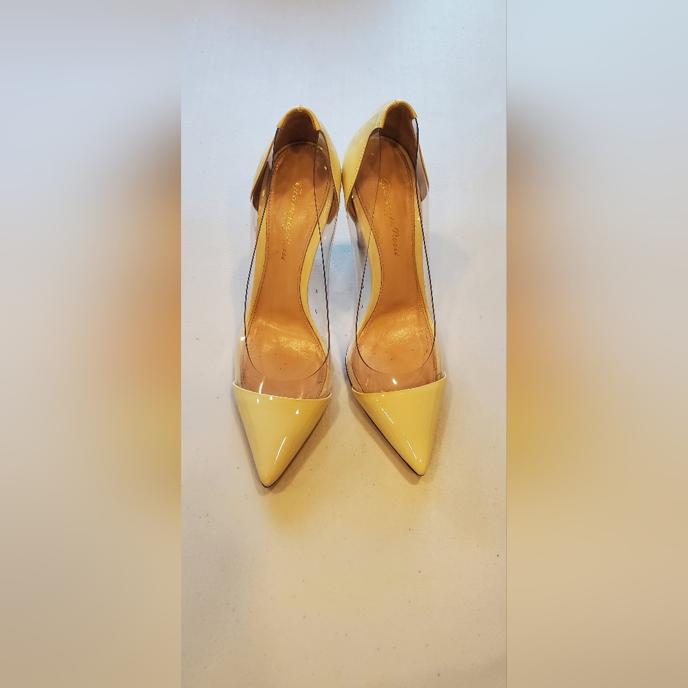 Gianvito Rossi Plexi Cream Size 38